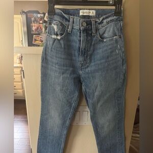 Abercrombie & Fitch High Rise Blue Jeans